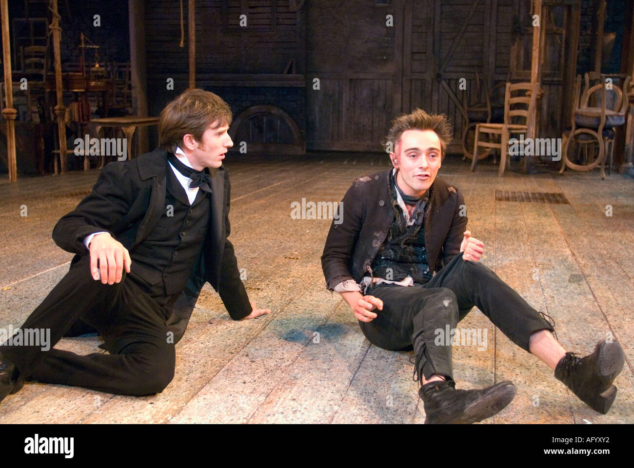 Scena da riprodurre la vita e i tempi del Nicholas Nickleby di Charles Dickens Chichester Festival Theatre Luglio 2006 Diretto da Foto Stock Scena da riprodurre la vita e i tempi del Nicholas Nickleby di Charles Dickens Chichester Festival Theatre Luglio 2006 Diretto da Foto Stock