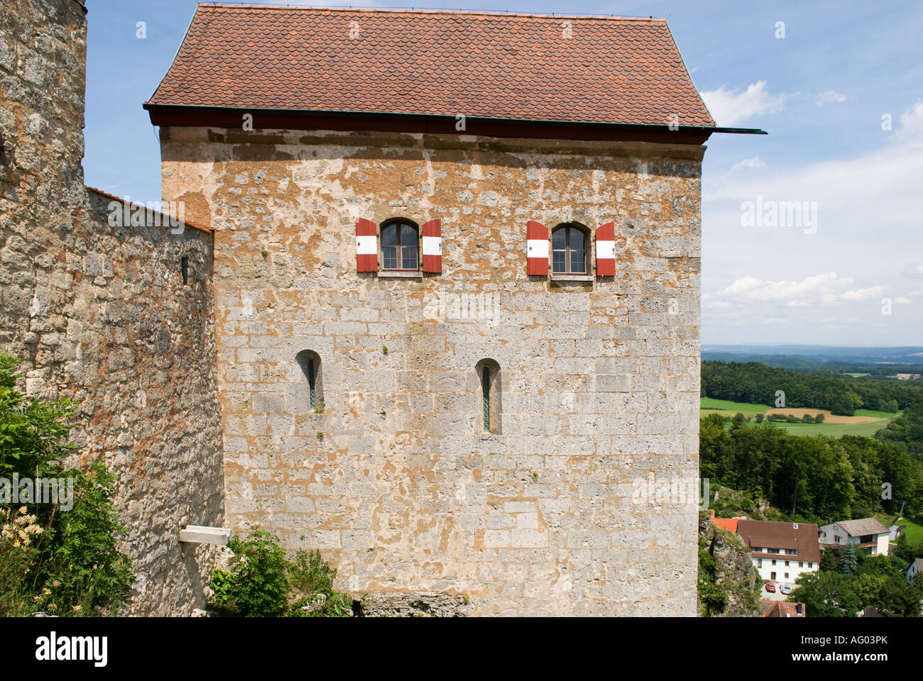 Hohenstein castello, Franconia, Germania Foto Stock