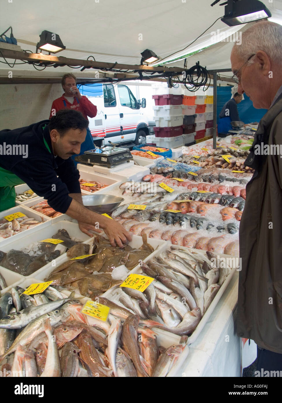 ROTTERDAM MAASHAVEN MARKETPLACE, Paesi Bassi Foto Stock