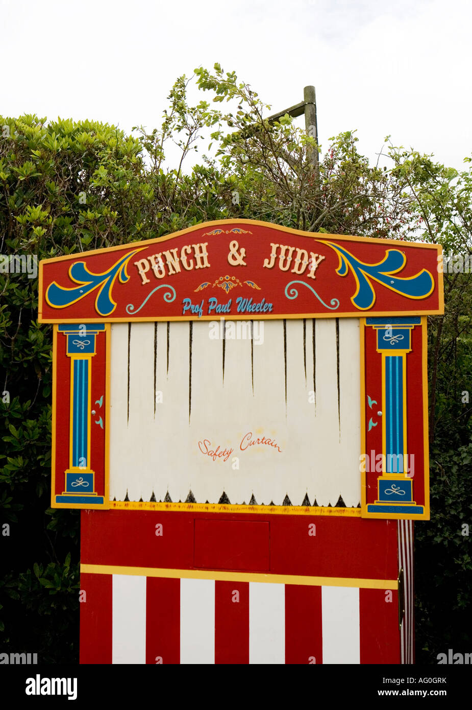 Punch e Judy visualizza Foto Stock