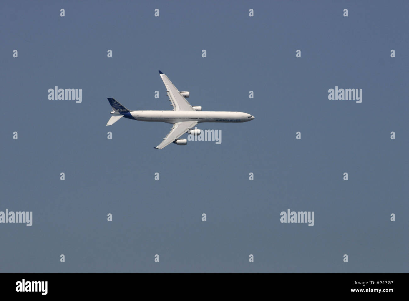 Airbus A340 aereo di linea a Farnborough International Air Show 2006 Foto Stock