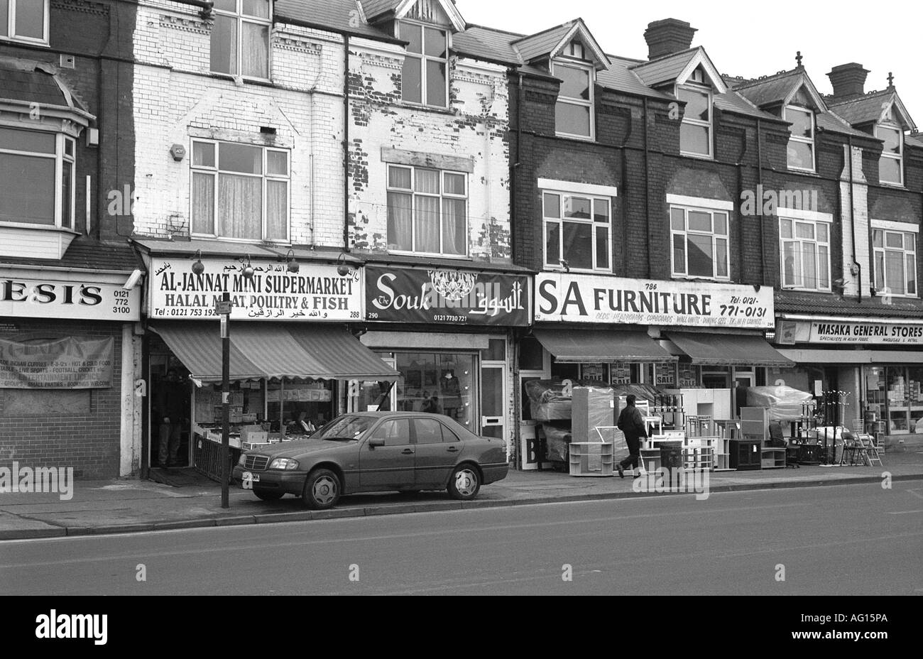 Stratford Road, Sparkbrook, Birmingham, West Midlands, England, Regno Unito Foto Stock