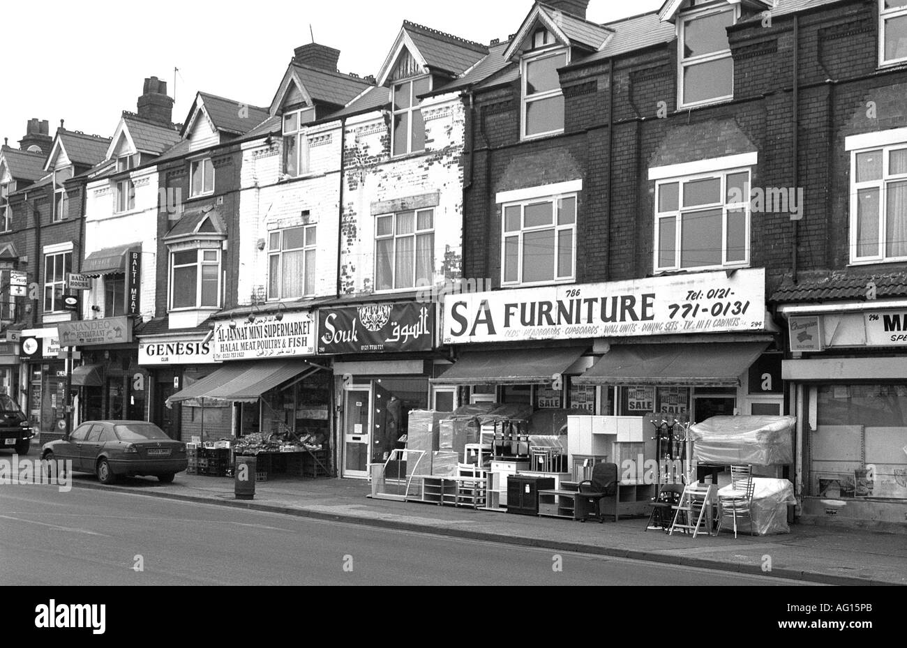Stratford Road, Sparkbrook, Birmingham, West Midlands, England, Regno Unito Foto Stock