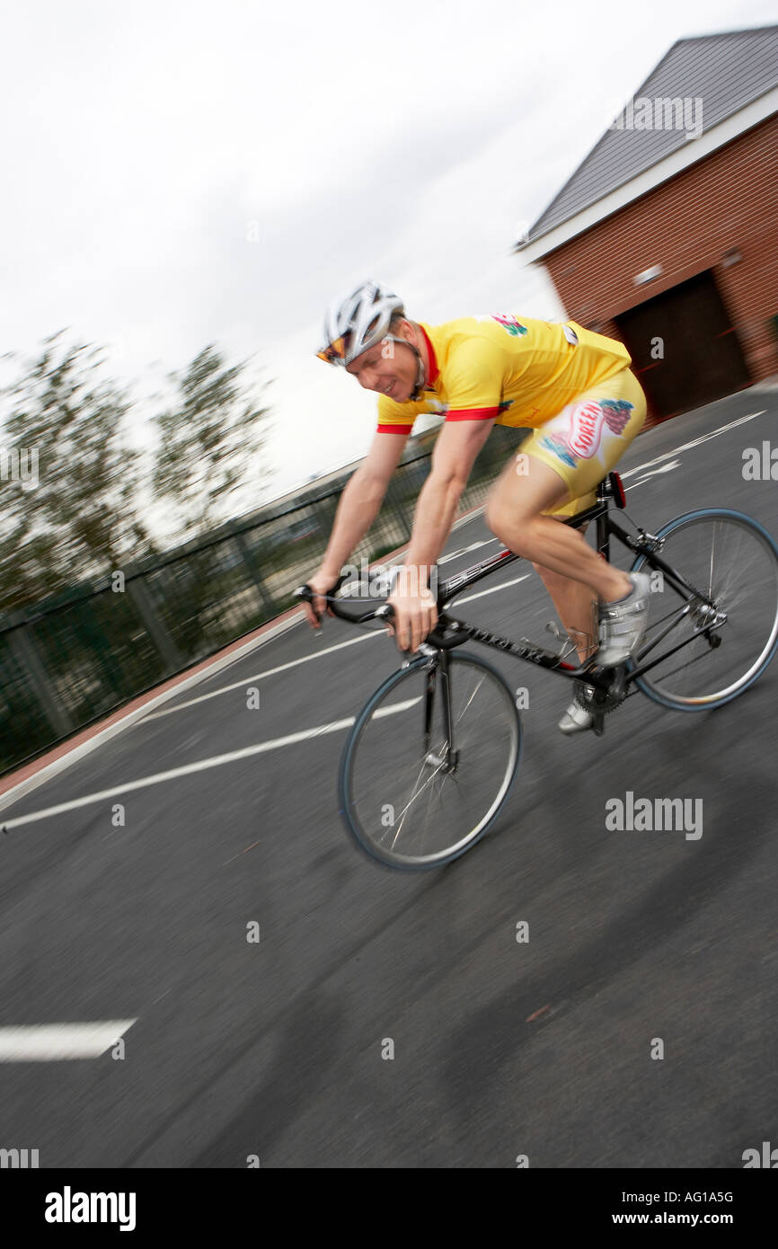 Mondo olimpico e campione del Commonwealth via rider Chris Hoy Foto Stock