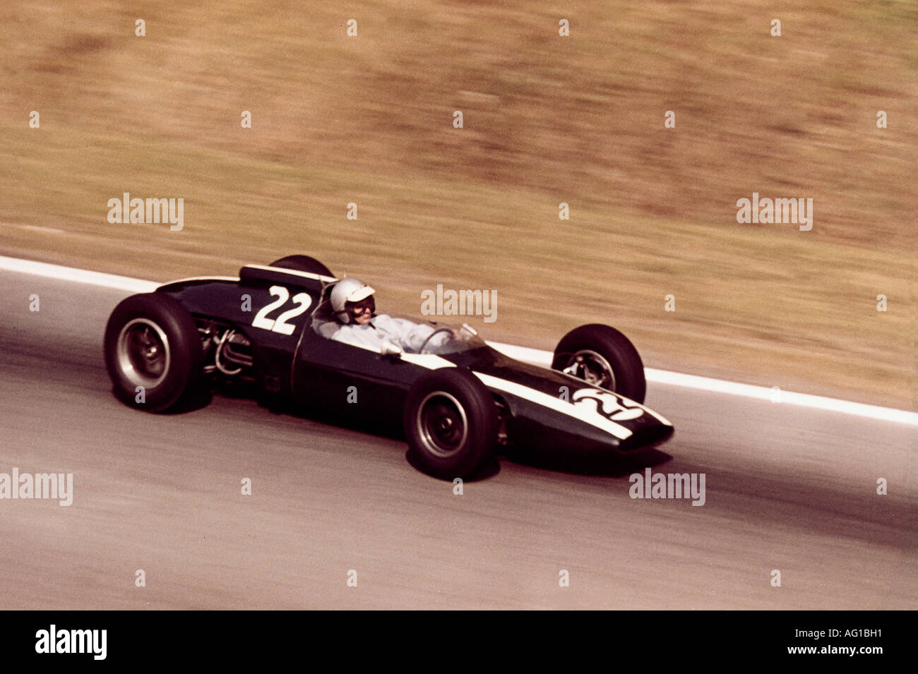 McLaren, Bruce, 30.8.1937 - 2.6.1970, atleta neozelandese, (automobilista), formula uno gara, Rouen, Francia, 1963, Foto Stock