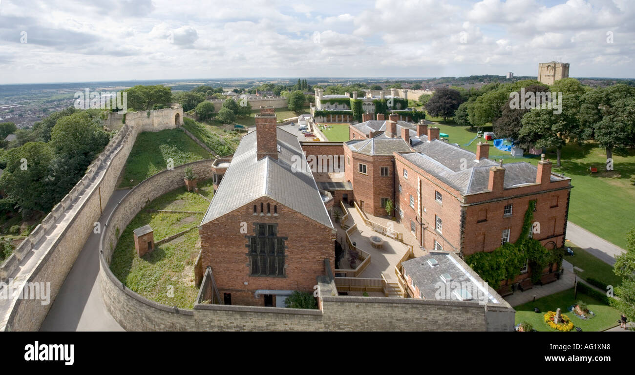 Carcere vittoriano edificio entro le mura del castello di Lincoln Foto Stock
