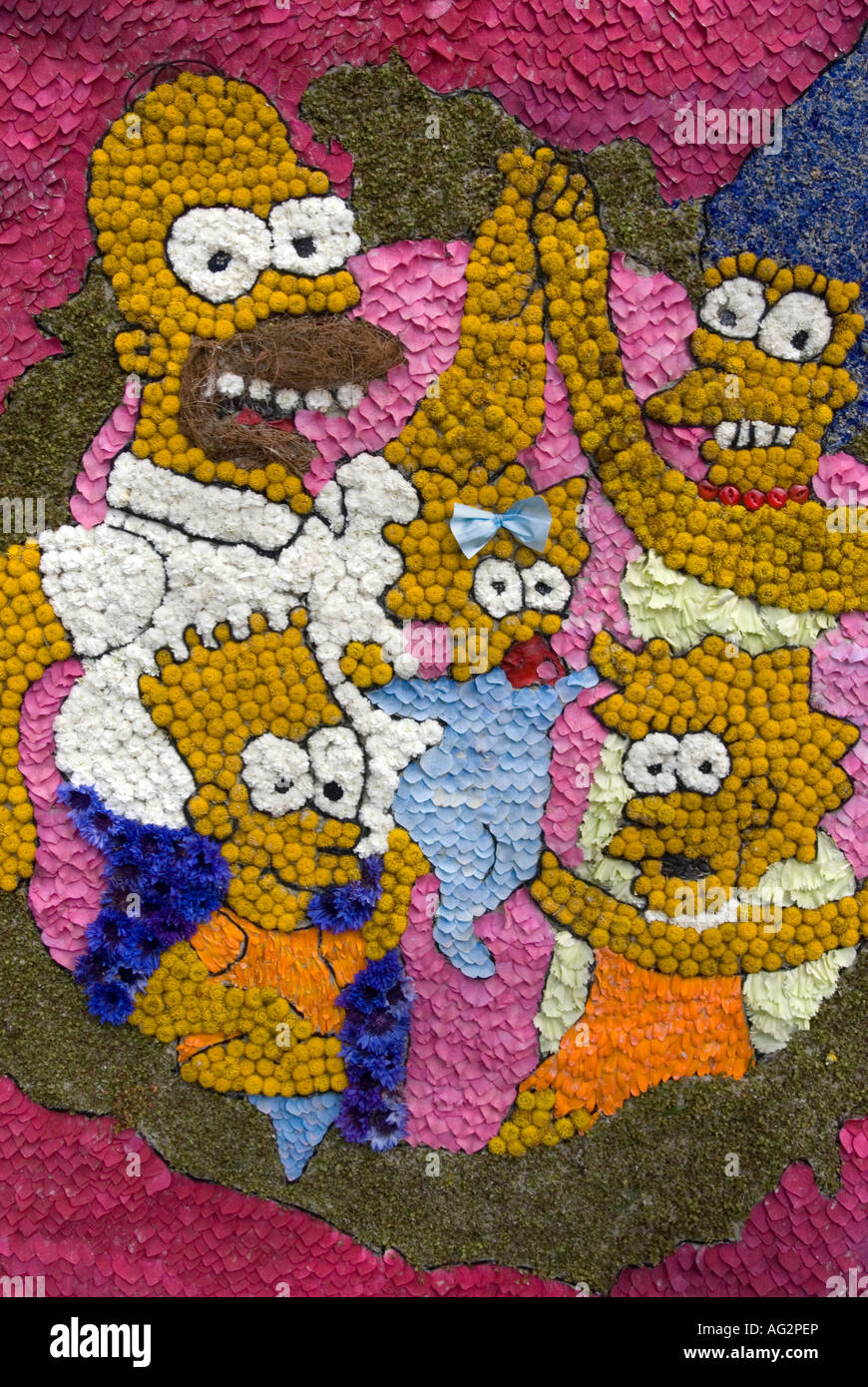 I Simpson in bonsall derbyshire 2007 Foto Stock