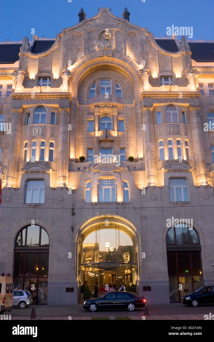 Gresham Palace Palota Four Seasons Hotel Budapest Ungheria Foto Stock