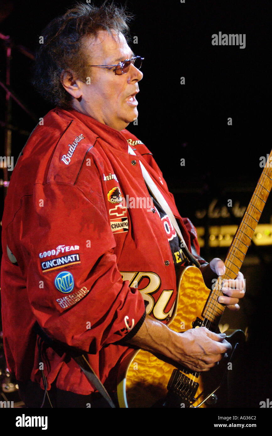 Leslie West chitarrista e membro fondatore della leggendaria American rock band Mountain Foto Stock