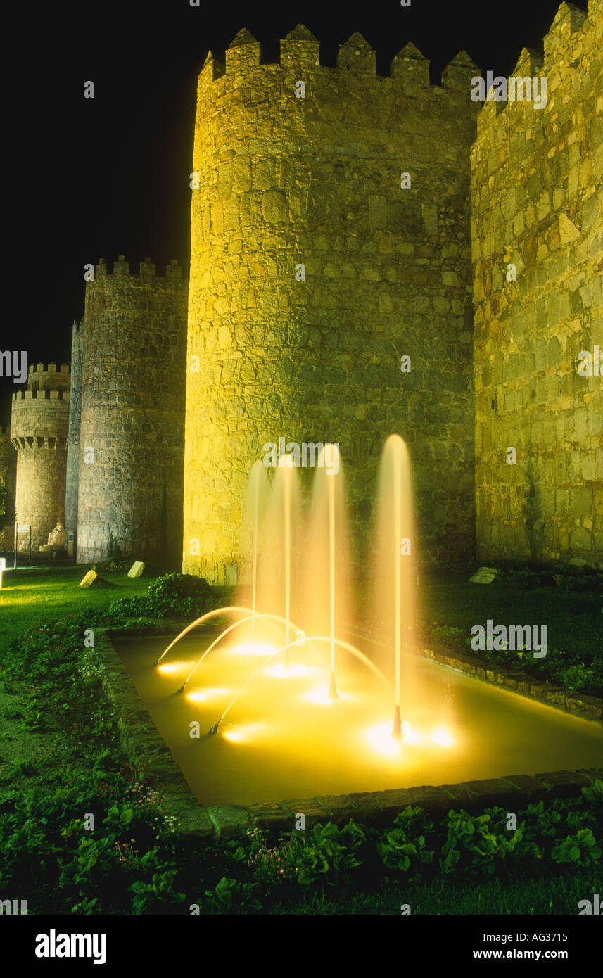 AVILA SPAGNA, mura medievali Foto Stock