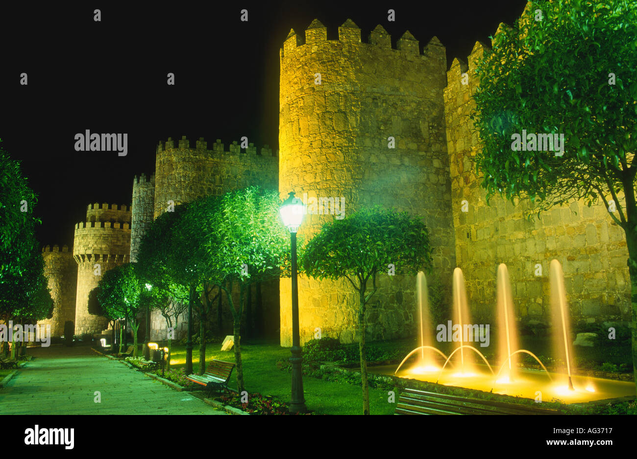 AVILA SPAGNA, mura medievali Foto Stock