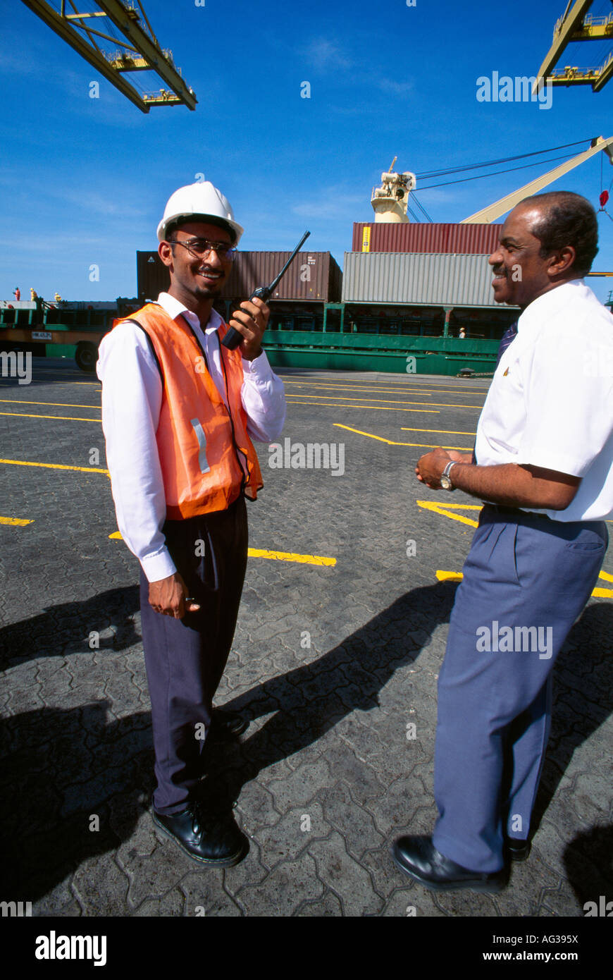 Emirati arabi uniti dubai Jebel Ali Free Trade Zone Expat lavoratore asiatica Foto Stock