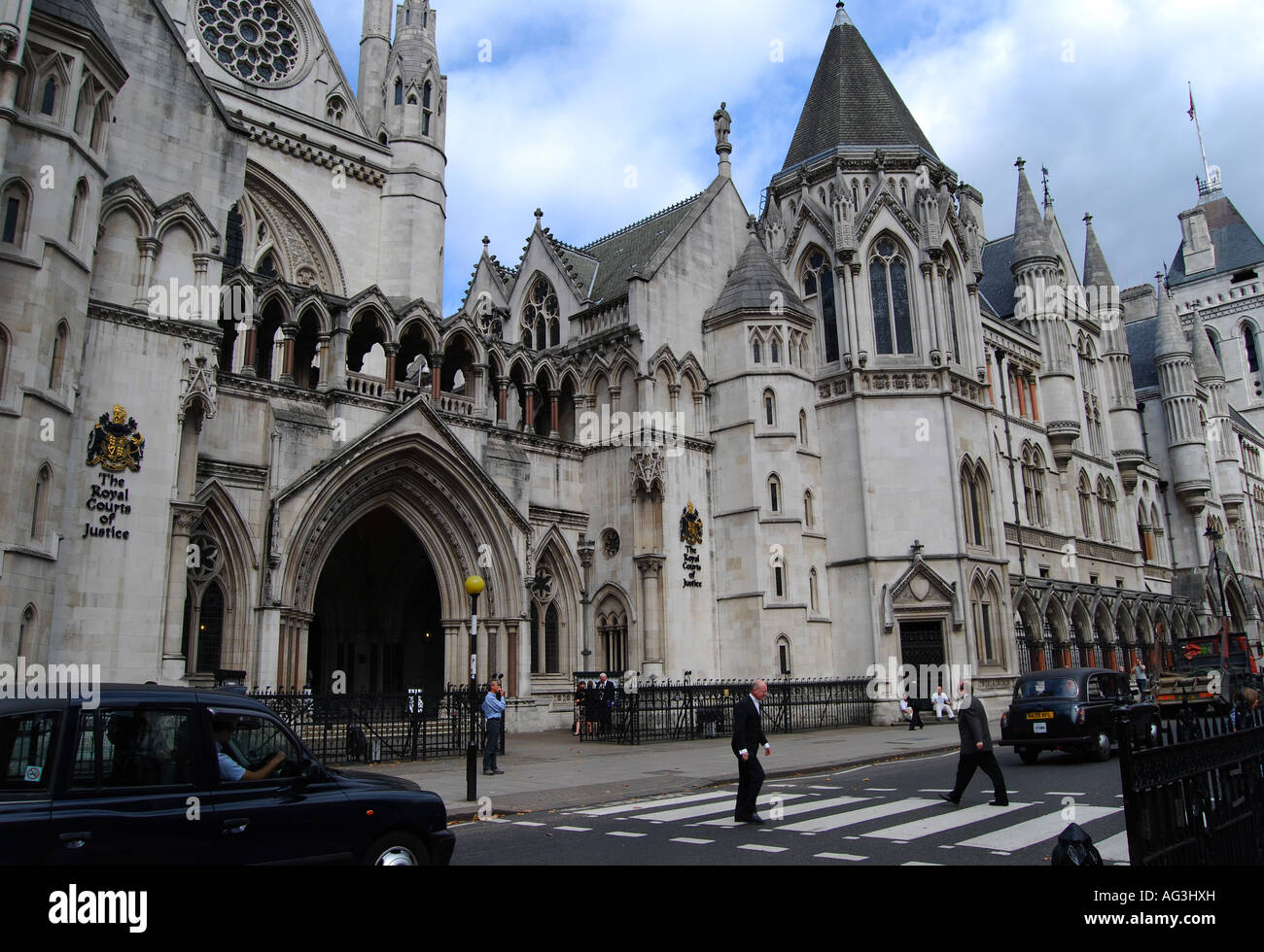 Il Royal Courts of Justice, Londra Foto Stock