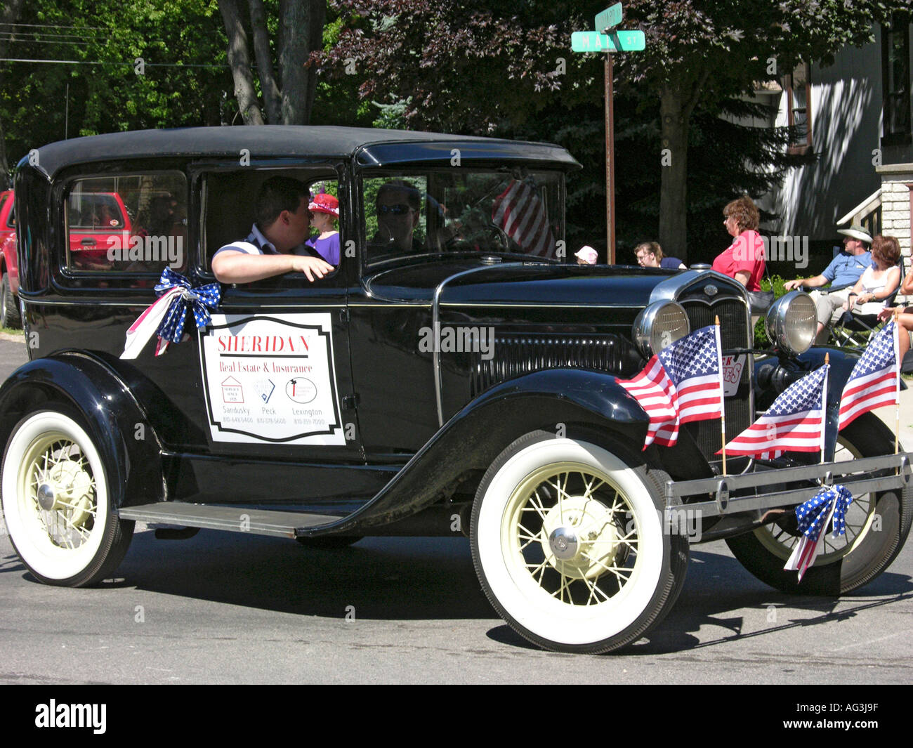Giorno di indipendenza parade a Lexington Michigan Foto Stock
