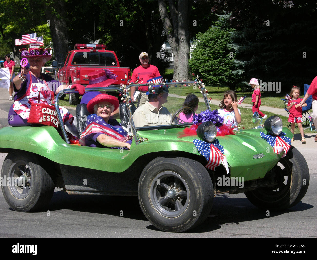 Giorno di indipendenza parade a Lexington Michigan Foto Stock