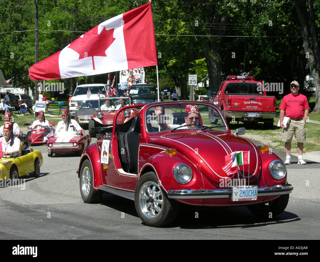 Giorno di indipendenza parade a Lexington Michigan Foto Stock