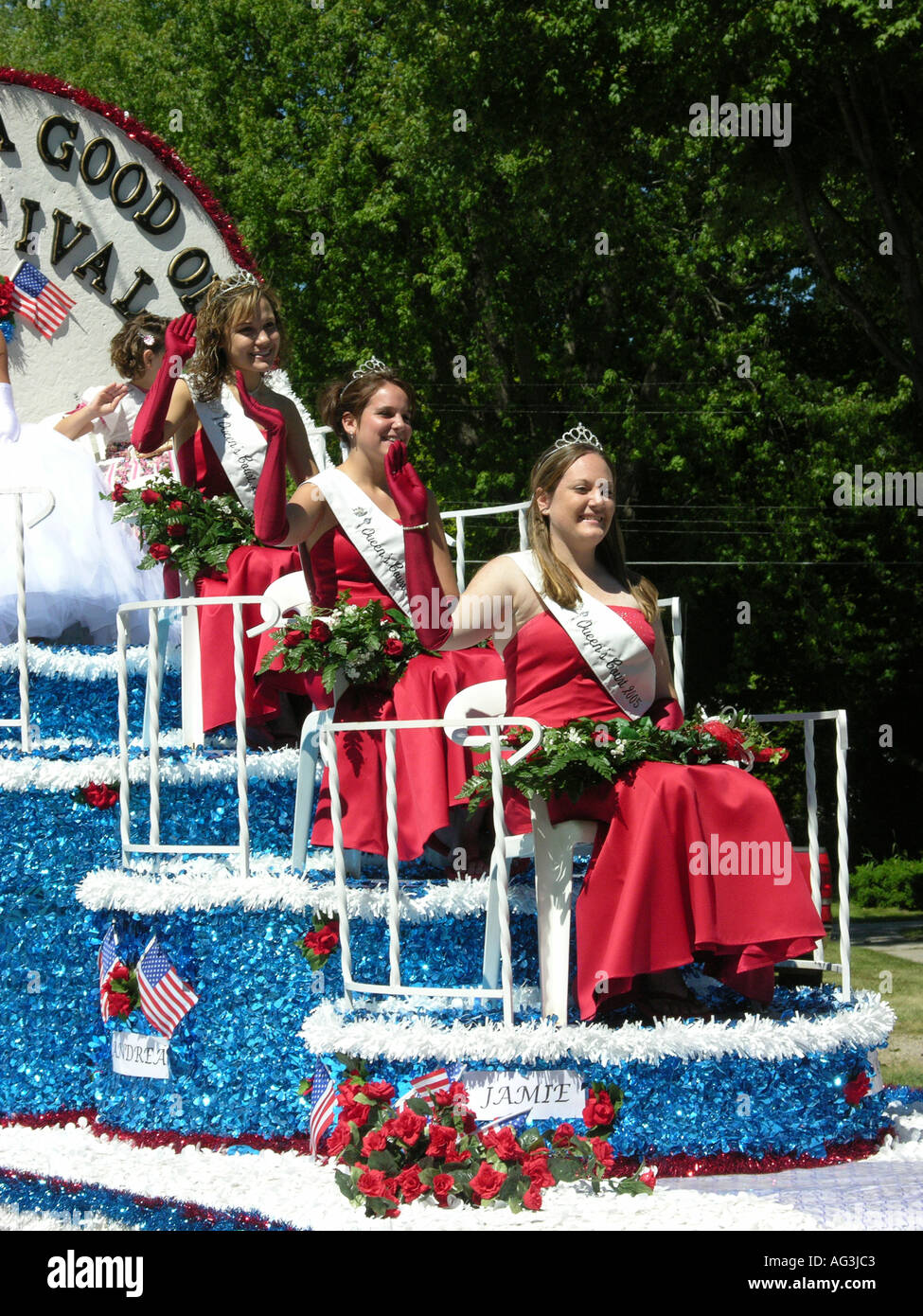 Giorno di indipendenza parade a Lexington Michigan Foto Stock
