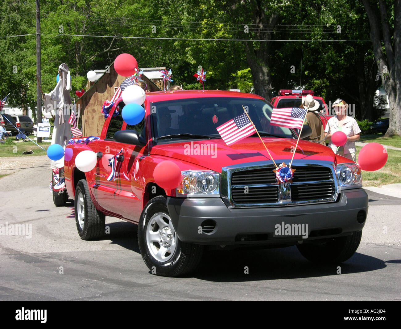 Giorno di indipendenza parade a Lexington Michigan Foto Stock