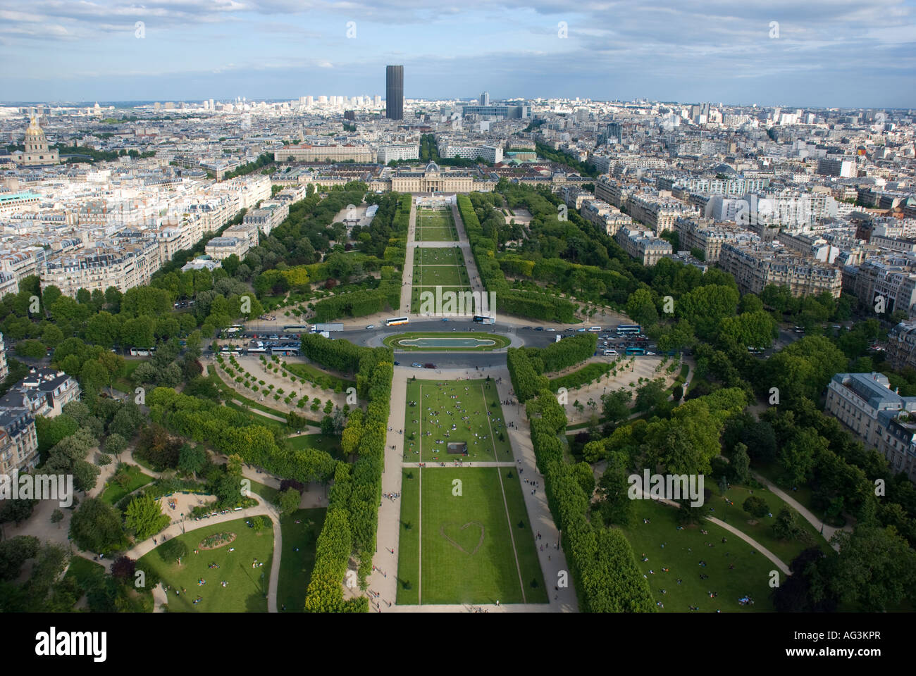 Champ de Mars Parigi Foto Stock