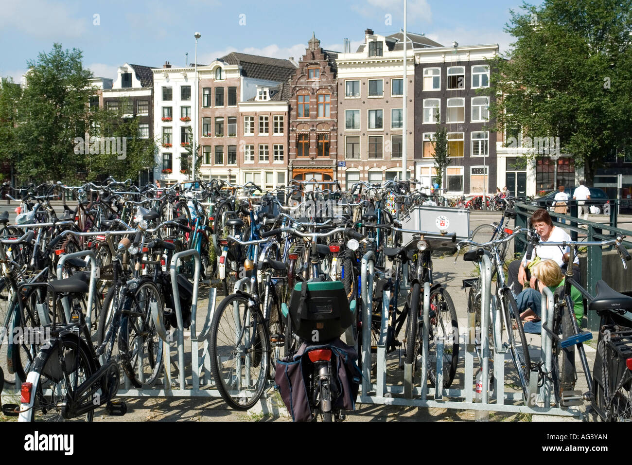 Biciclette Amsterdam Holland Europa Foto Stock