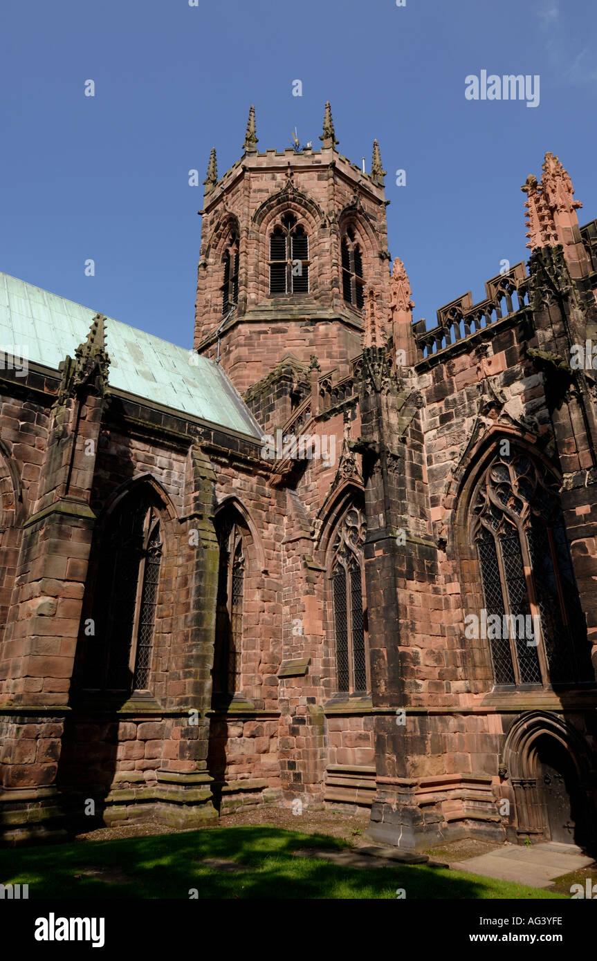 Chiesa parrocchiale di St Mary Nantwich Cheshire England Regno Unito Foto Stock