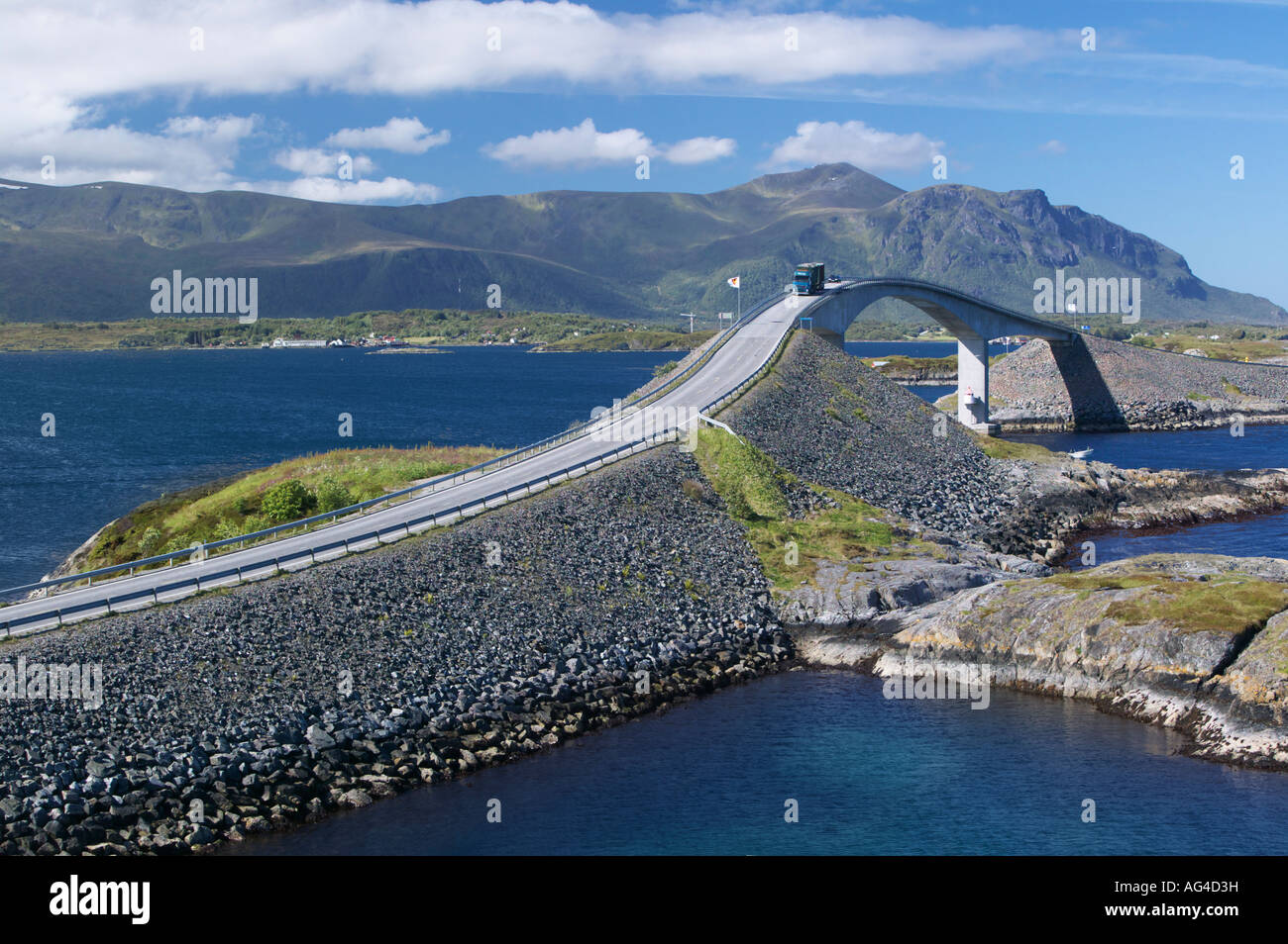 Il Atlantic Road More og Romsdal Norvegia Foto Stock