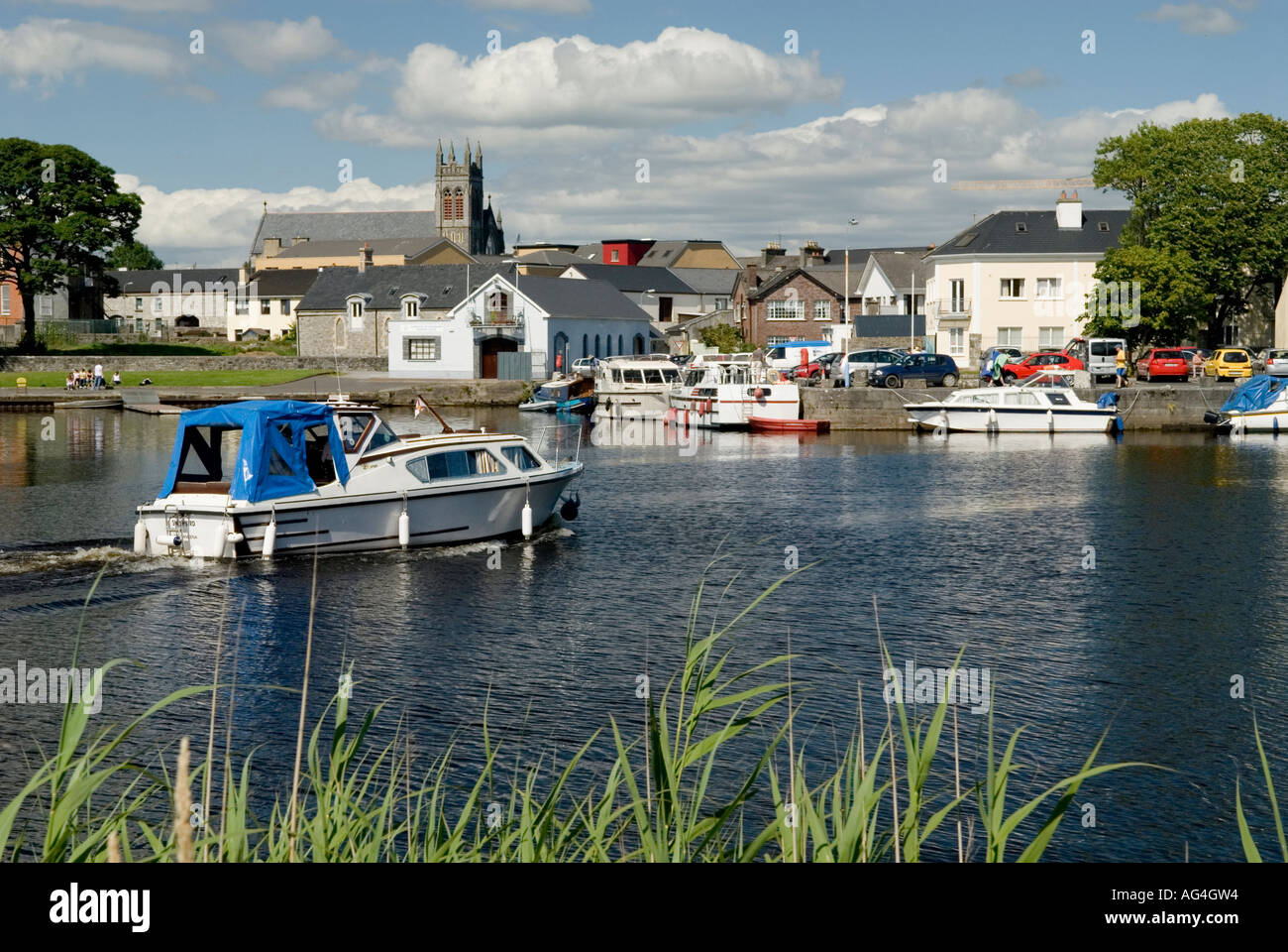 Fiume Shannon Carrick on Shannon Co Westmeath Foto Stock