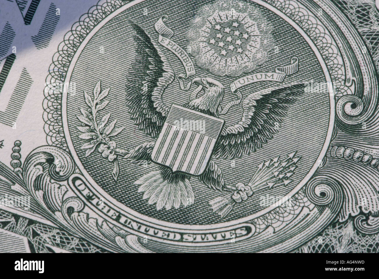 Dollaro degli Stati Uniti dettagli note Foto Stock