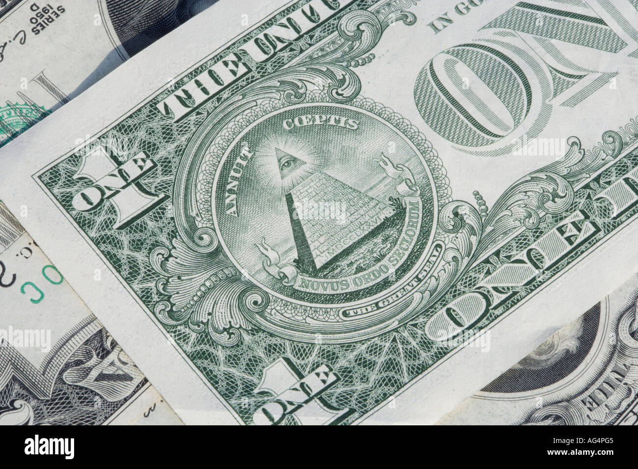 Dollaro degli Stati Uniti dettagli note Foto Stock