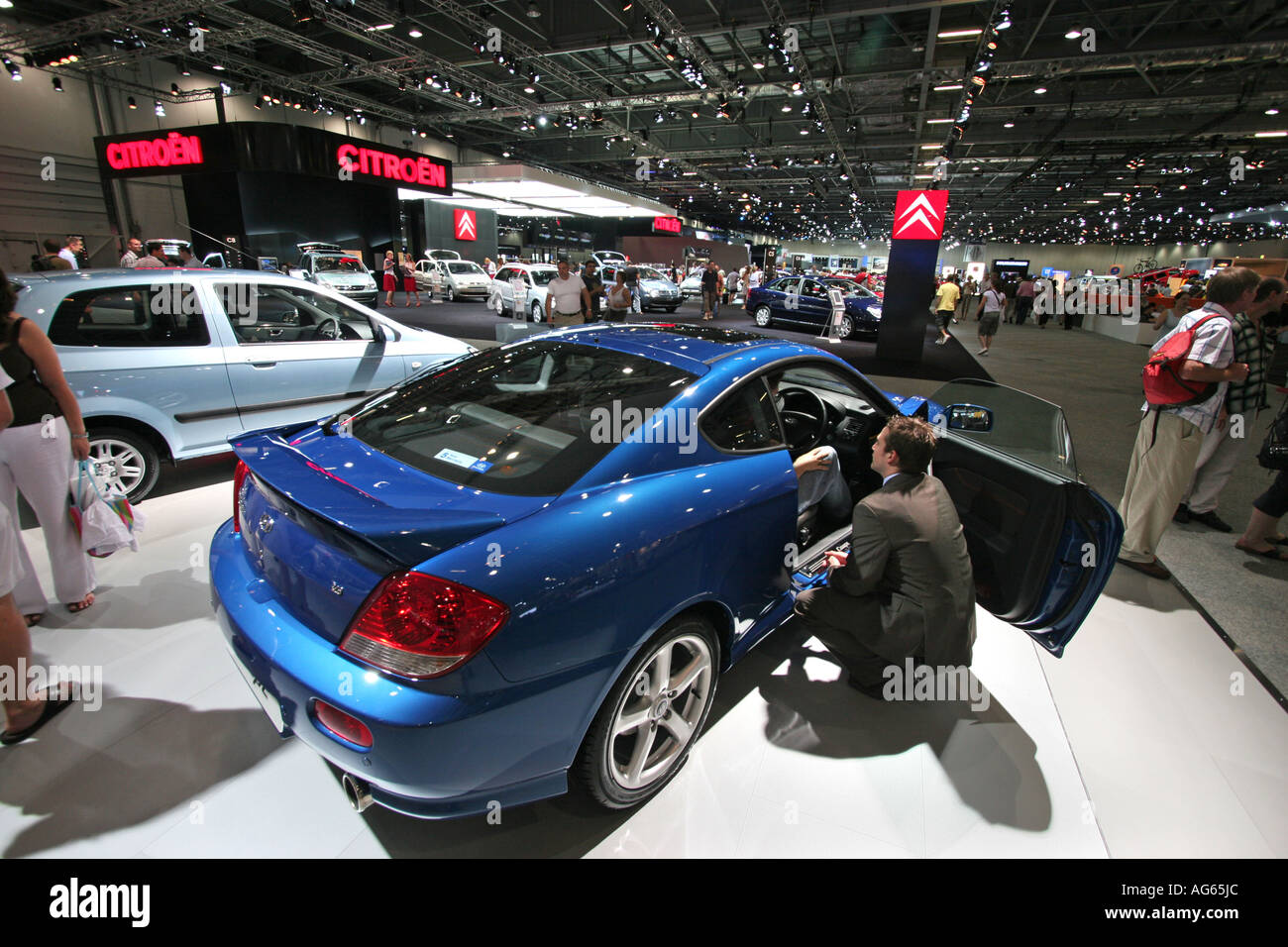 Hyundai Coupe al 2006 British International Motor Show a Londra Docklands Excel REGNO UNITO Foto Stock