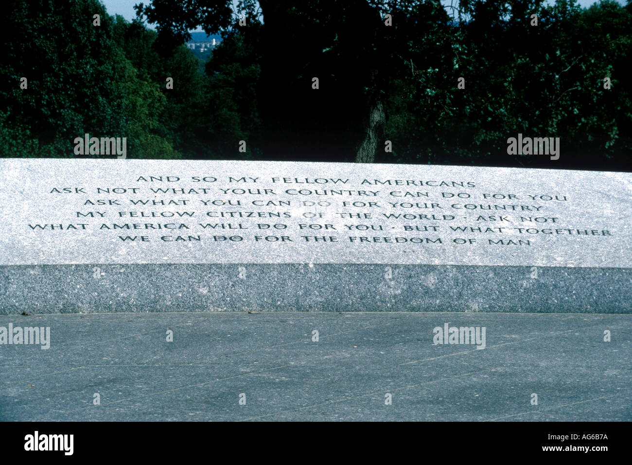 Monumento al presidente John F Kennedy USA Foto Stock