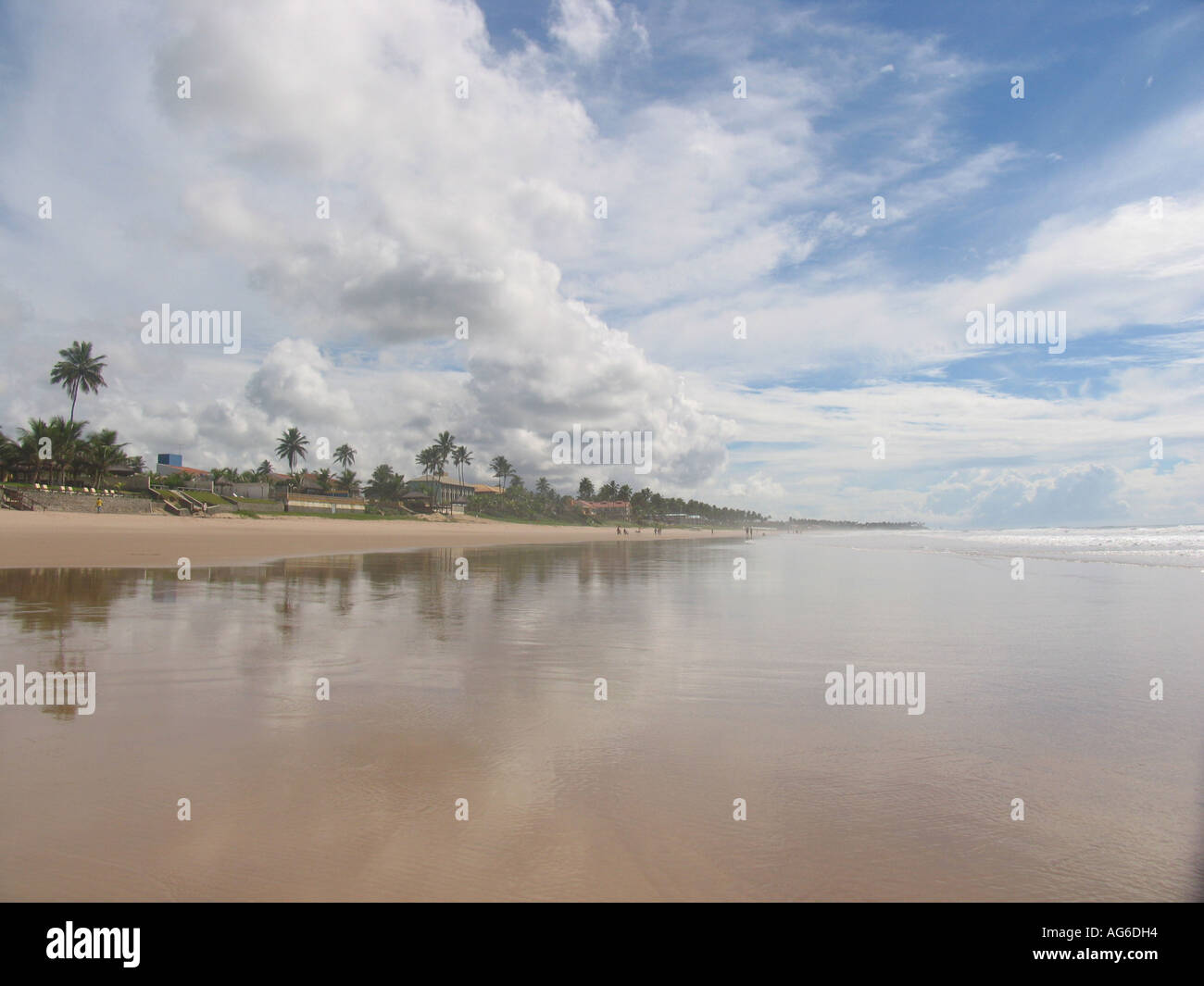 Case tranquilla sulla spiaggia di Porto de Galinhas-BR Foto Stock