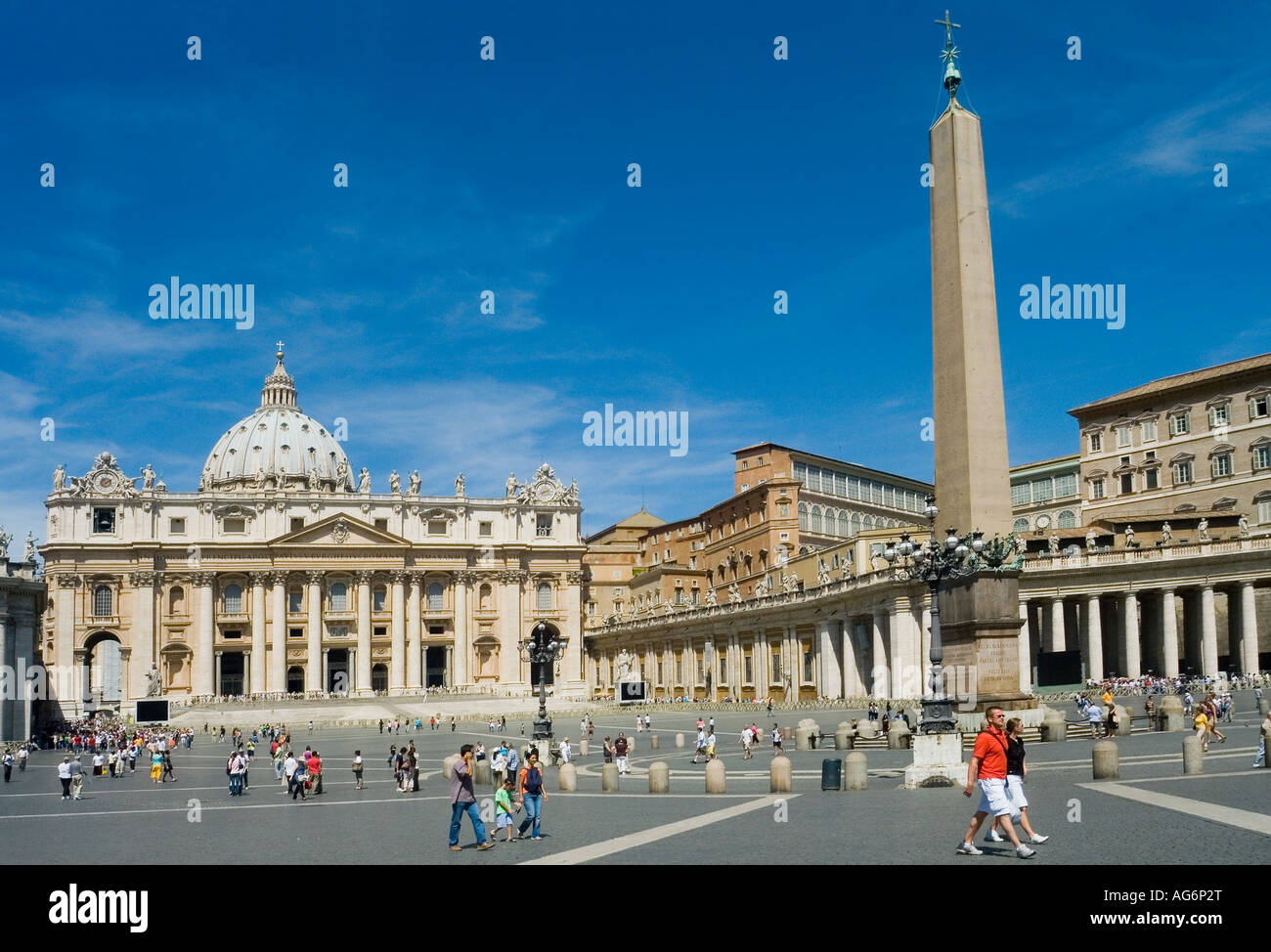 Piazza San Pietro Città del Vaticano Roma Italia Foto Stock