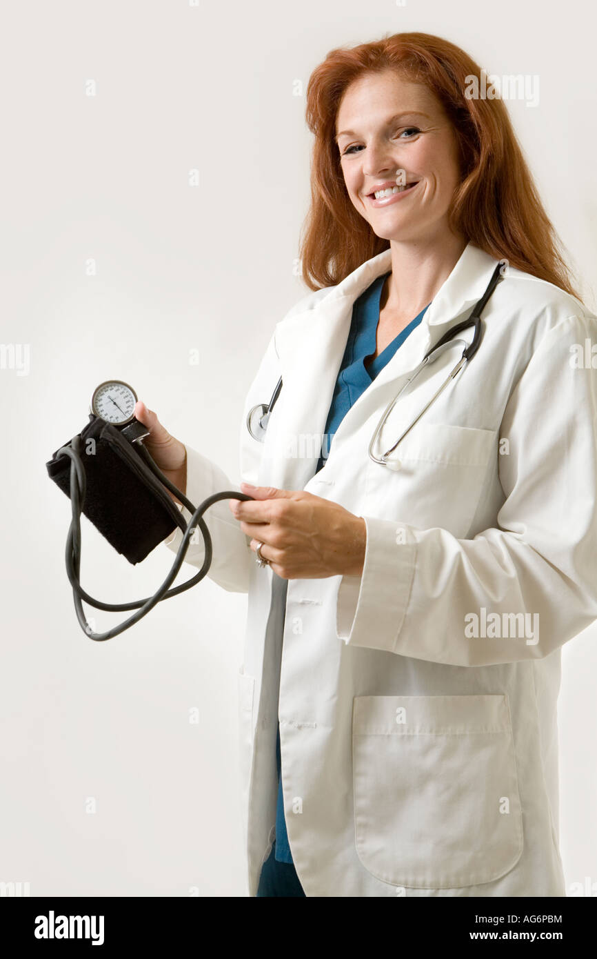 Gentile signora medico Foto Stock