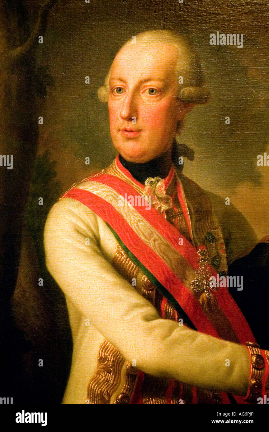 L'imperatore Giuseppe ll 1741 1790 come comandante in capo Foto Stock