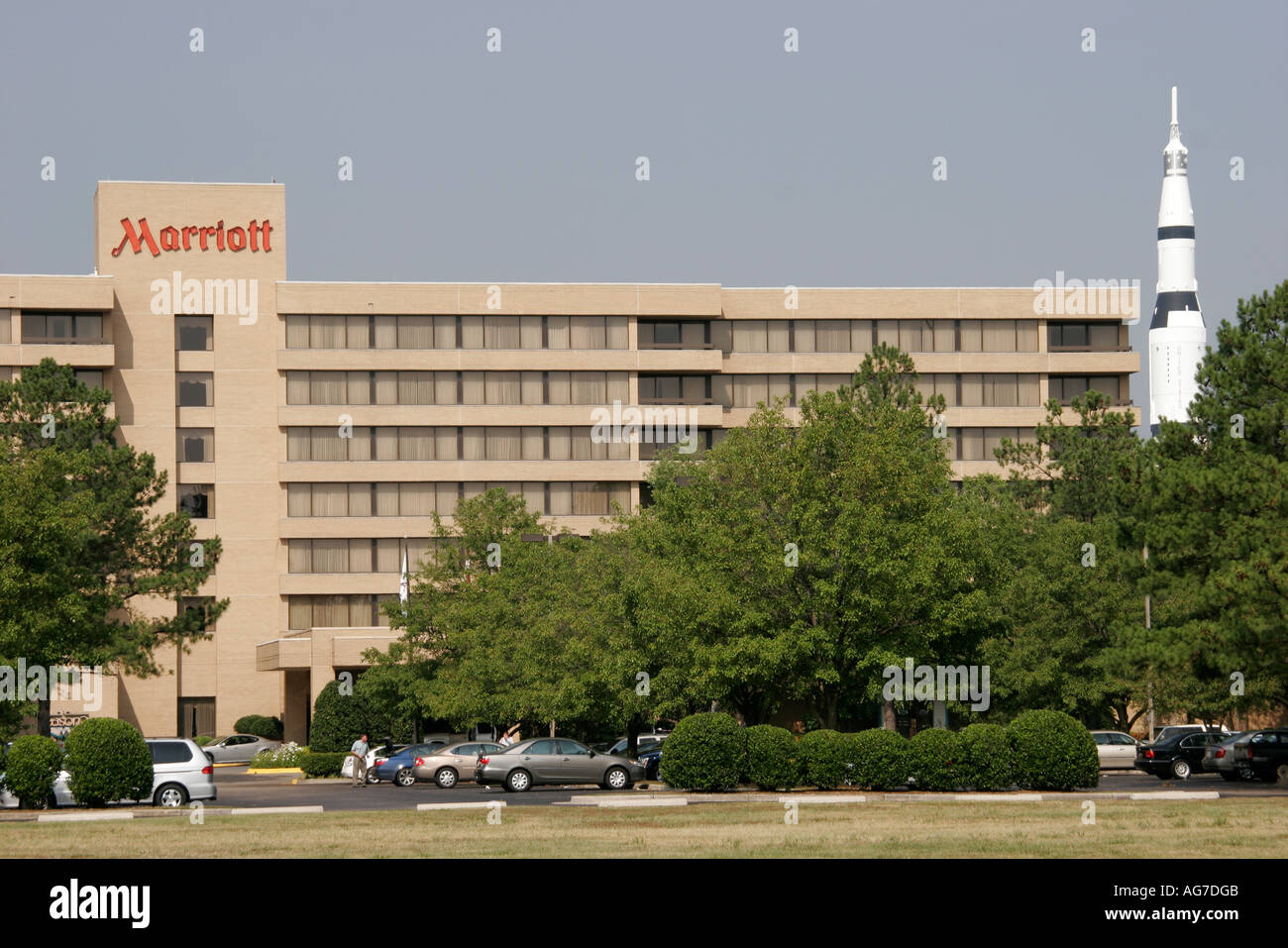Alabama Madison County, Huntsville, Marriott, hotel hotel hotel alloggio motel, vicino US Space and Rocket Center, centro, Space Camp, visitatori viaggio tra Foto Stock