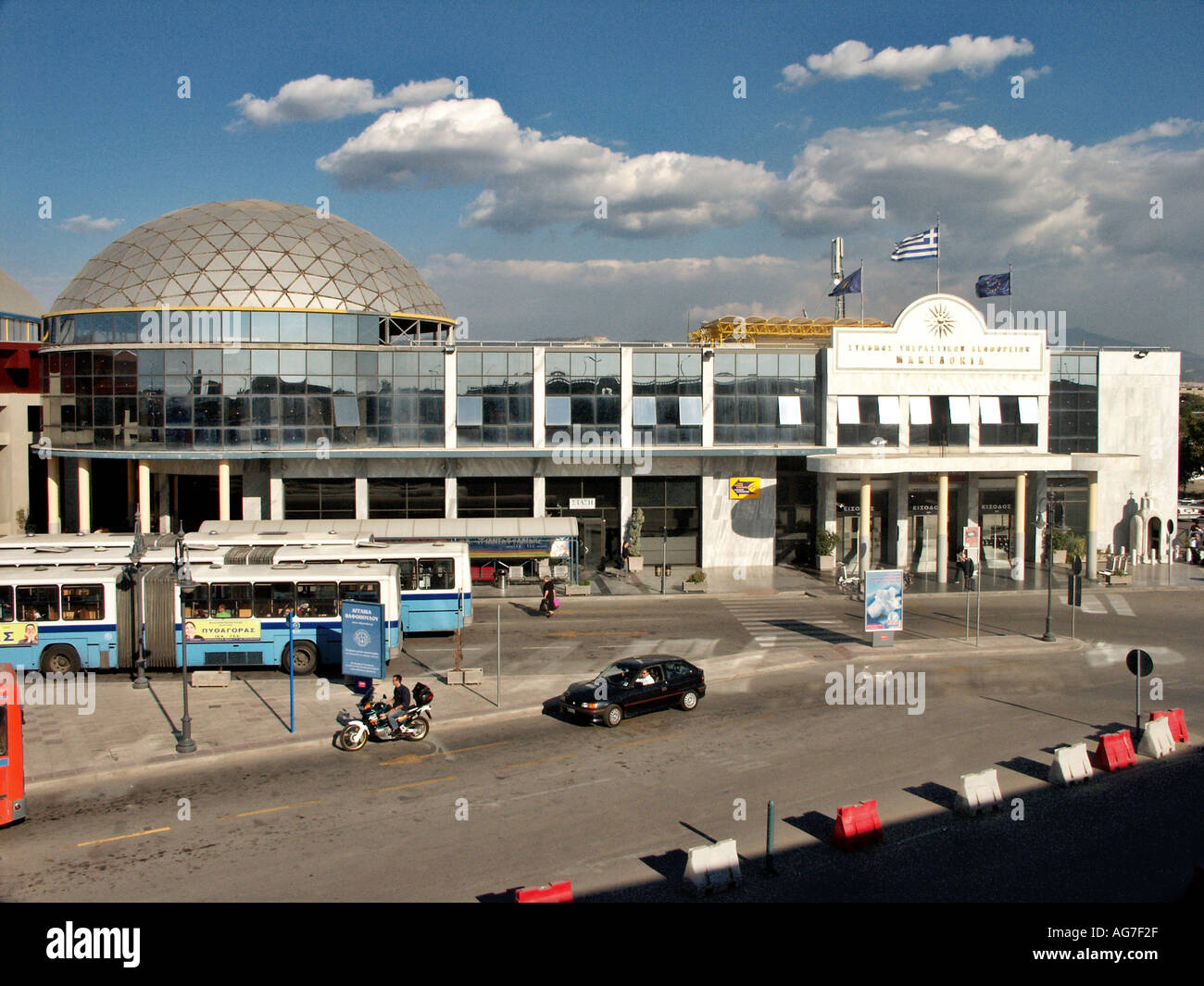 Makedonia Intercity Stazione Bus Salonicco Grecia Foto Stock