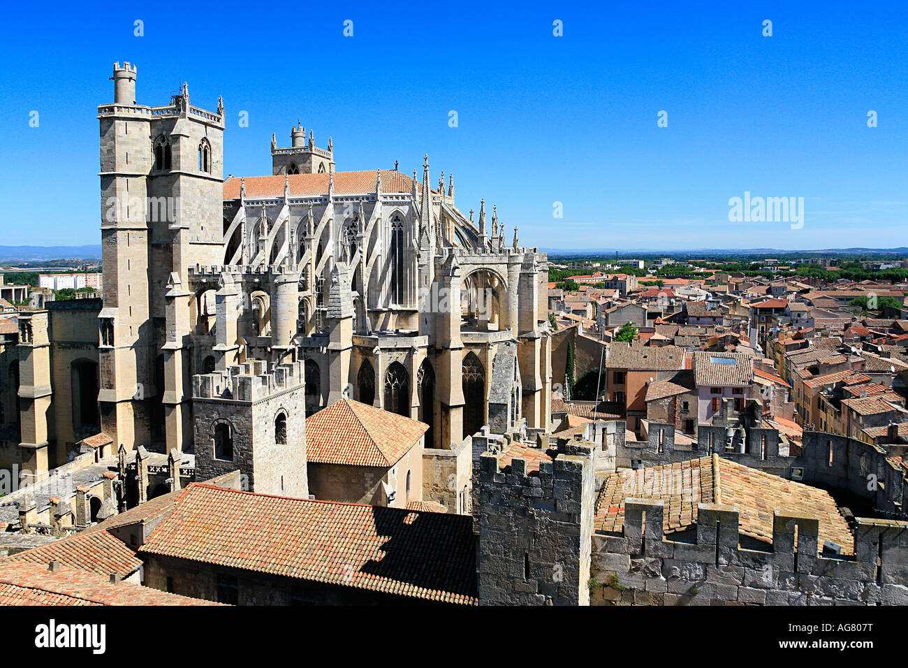 La cattedrale di Narbonne, Aude, Francia. Foto Stock