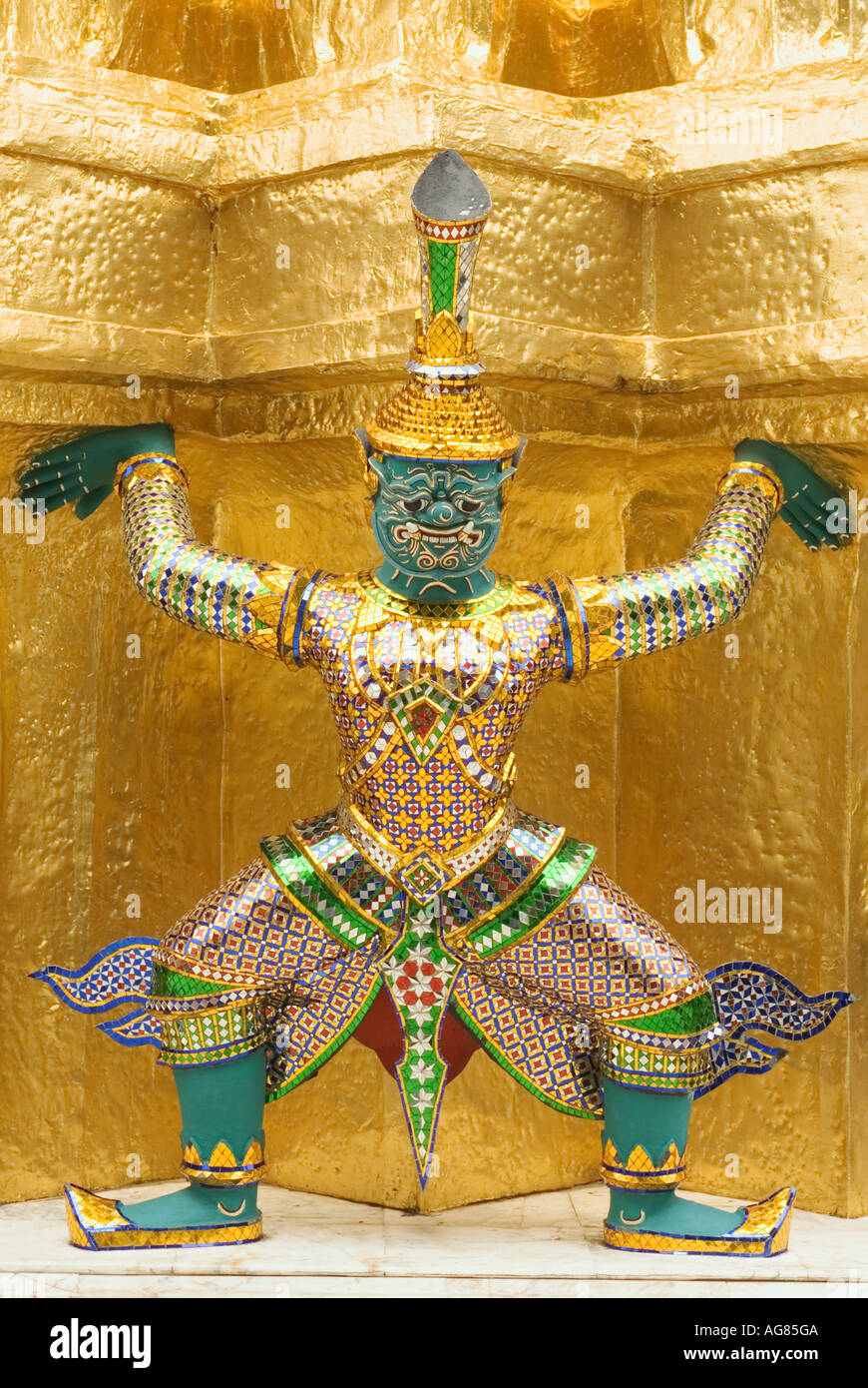 Tailandia Bangkok Royal Palace mitica creatura Foto Stock
