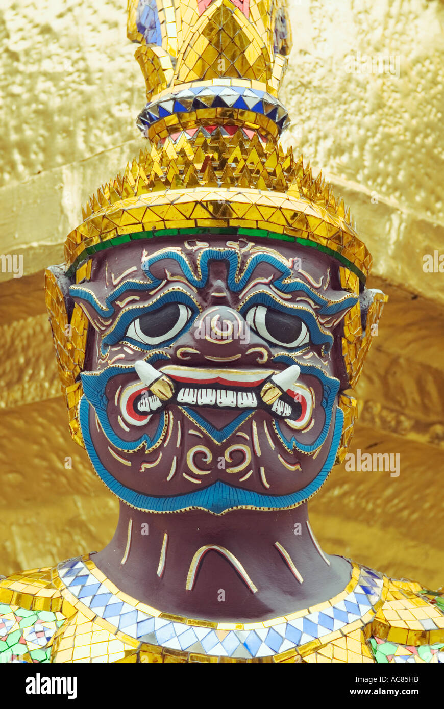 Tailandia Bangkok Royal Palace mitica creatura Foto Stock