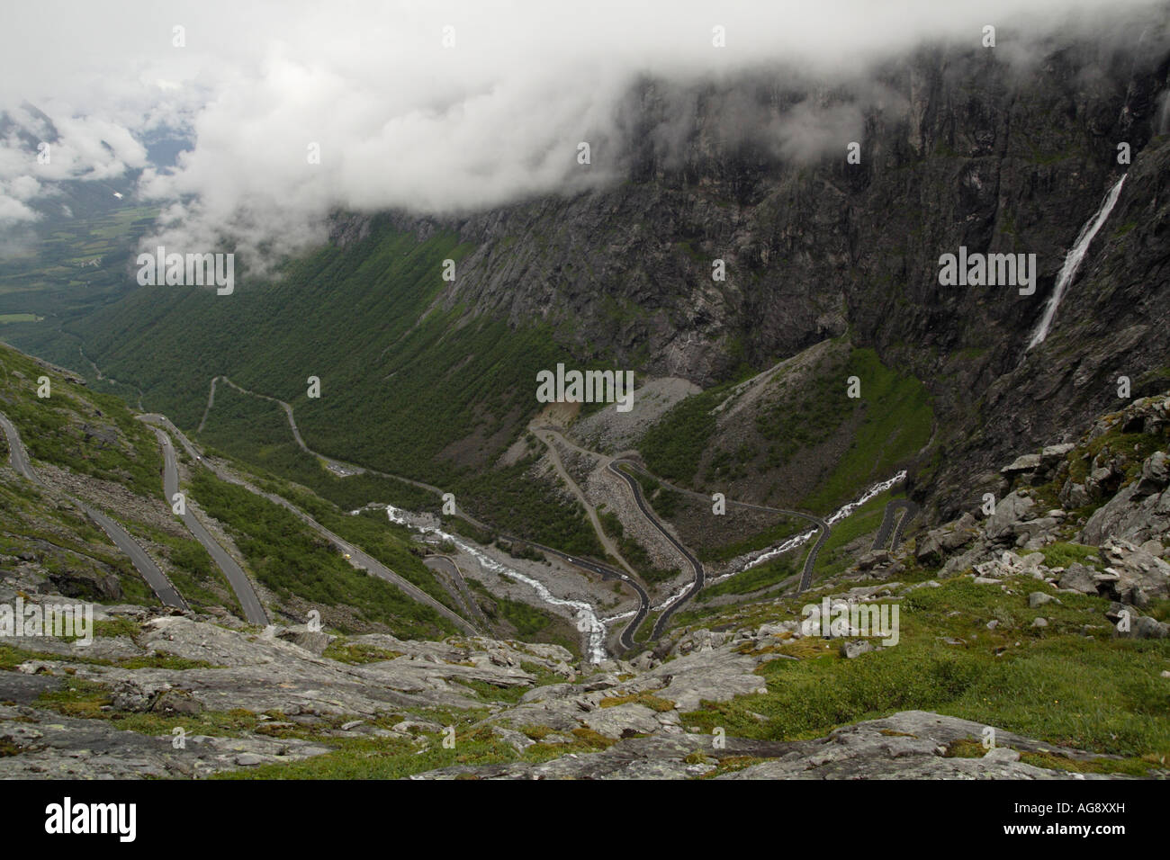 Trollstigen road, Norvegia. Foto Stock