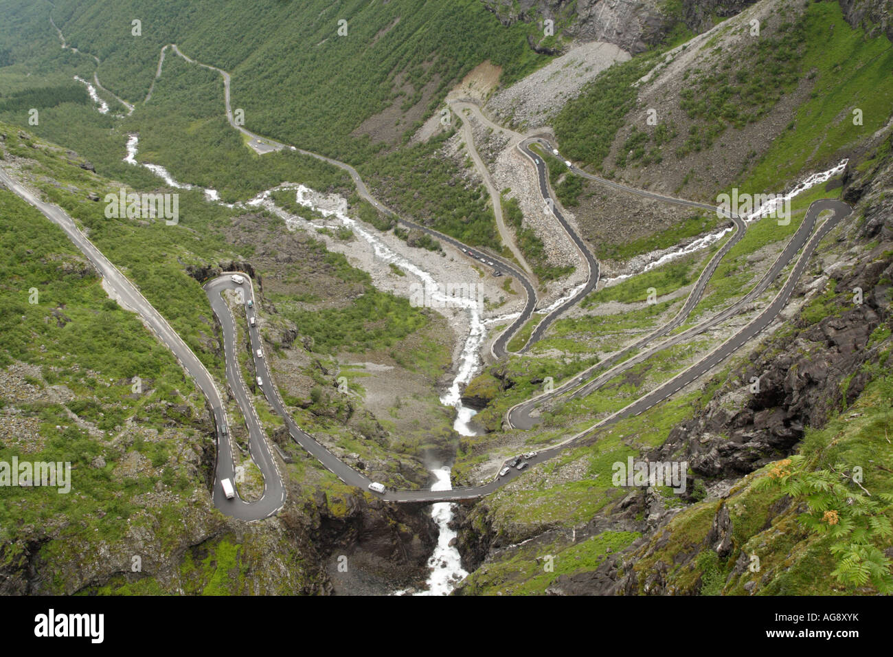 Trollstigen road, Norvegia. Foto Stock
