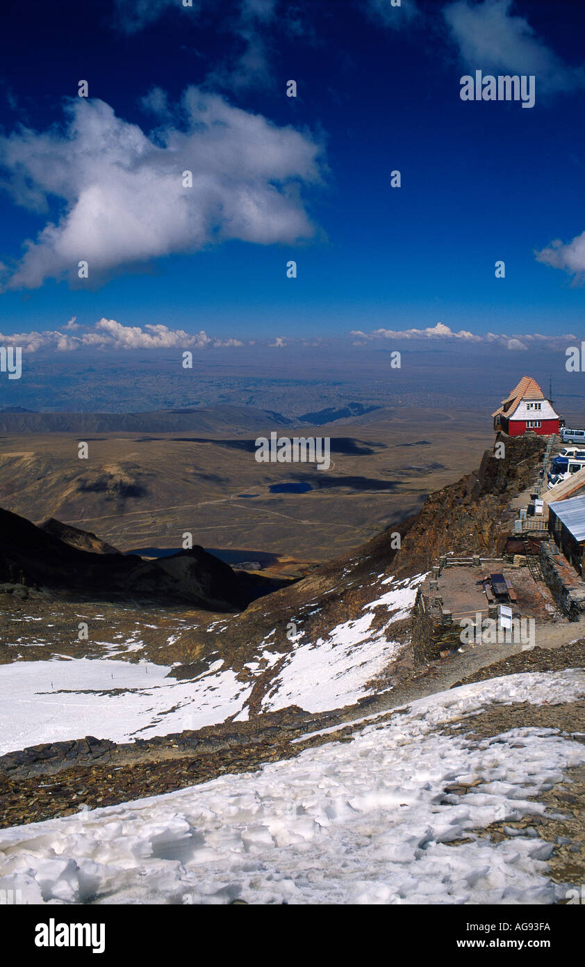 Montare Chacaltaya stazione BOLIVIA Sud America Bolivia Foto Stock