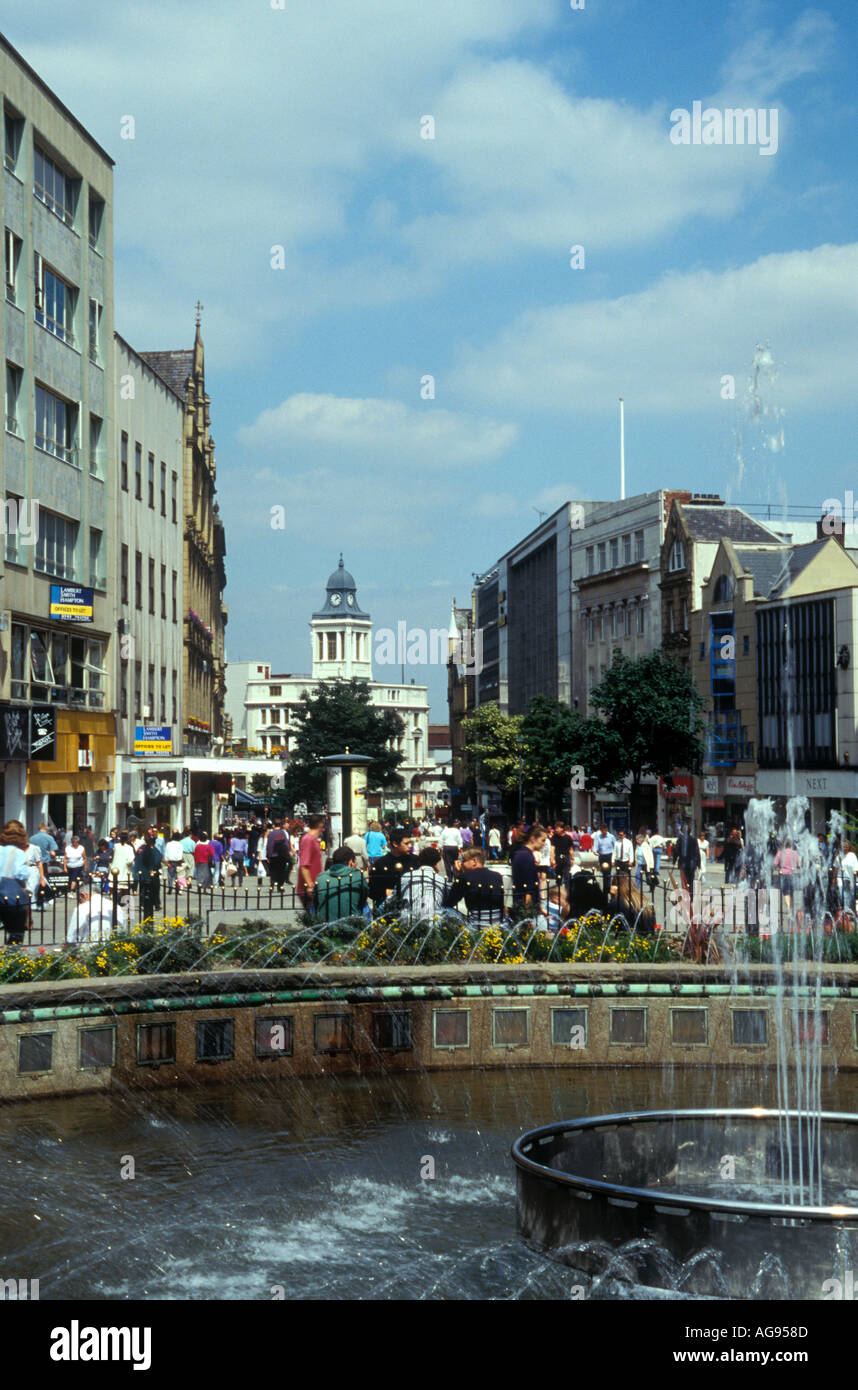 Fargate Sheffield South Yorkshire Inghilterra Foto Stock