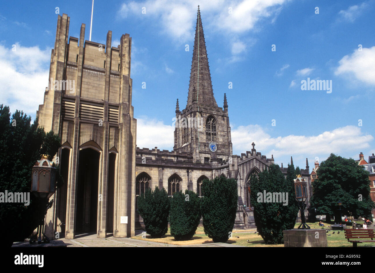 Cattedrale Sheffield South Yorkshire Inghilterra Foto Stock