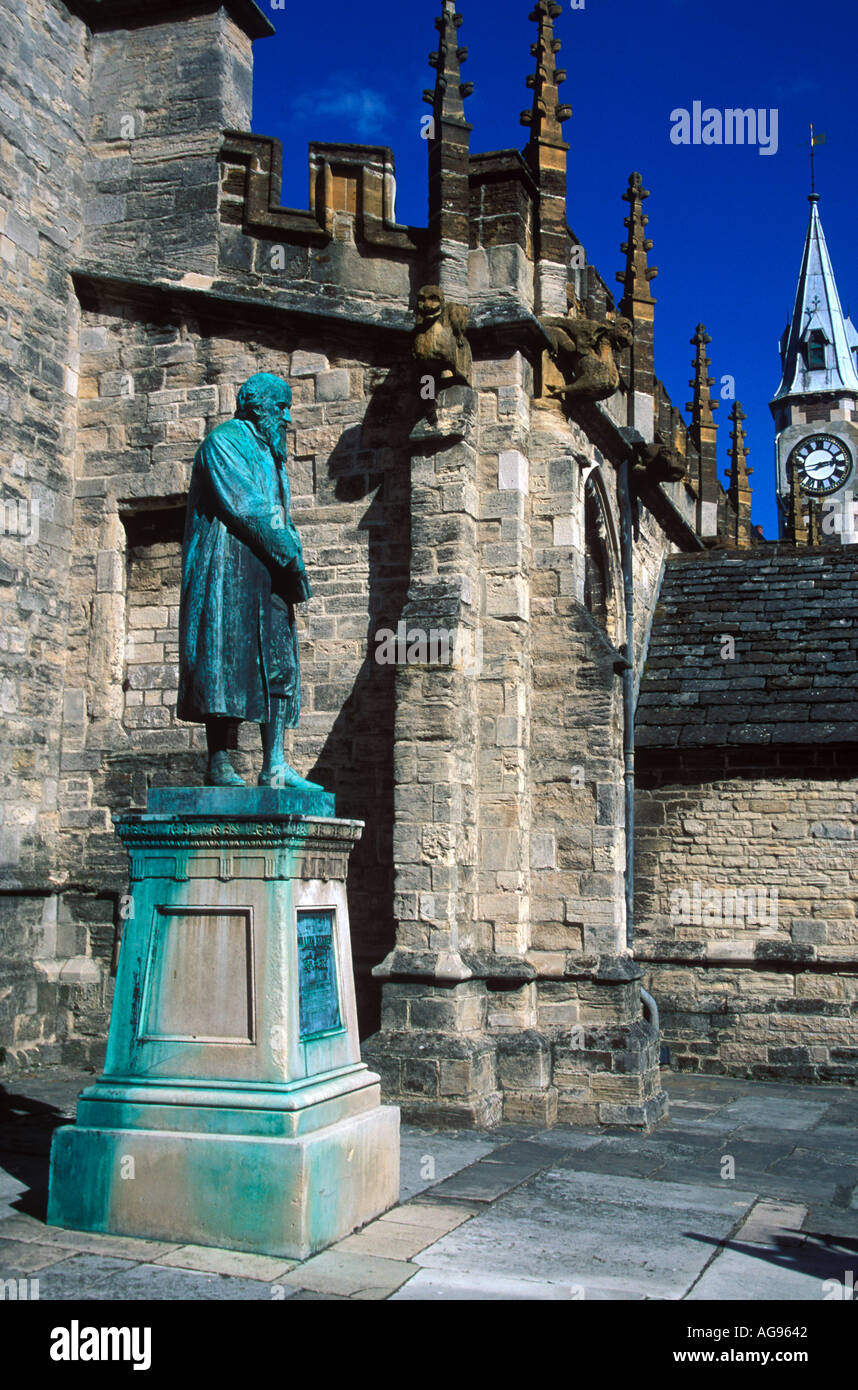 Statua di William Barnes High Street Dorchester Dorset Inghilterra Foto Stock