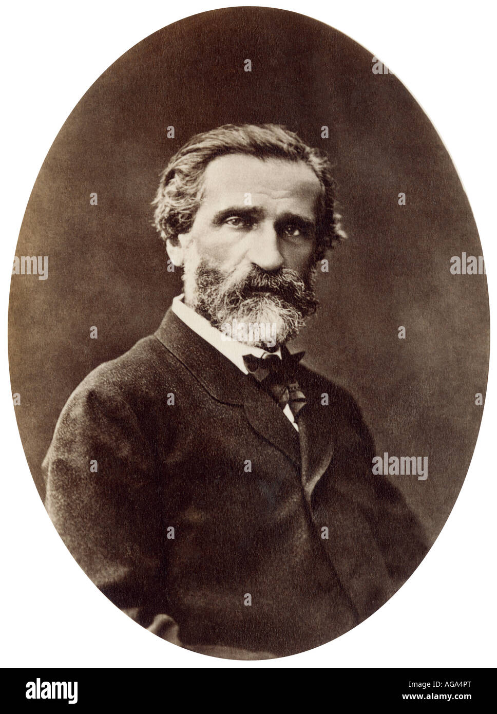 Giuseppe Verdi. Fotografia Foto Stock