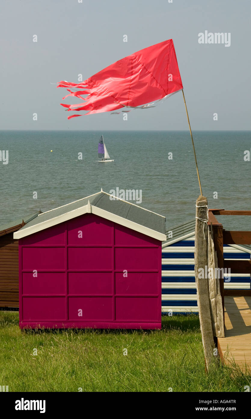 Beach Hut a Tankerton Kent REGNO UNITO 2007 Foto Stock