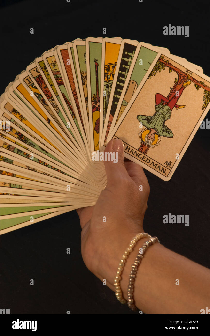 carte dei Tarocchi Foto Stock