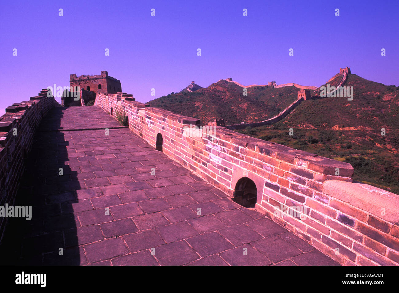 Grande Muraglia Jinshanling Cina Foto Stock